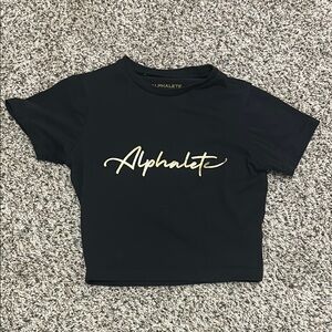 Alphalete Black  Crop top